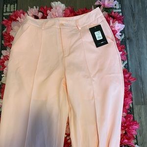 Pink flare pants